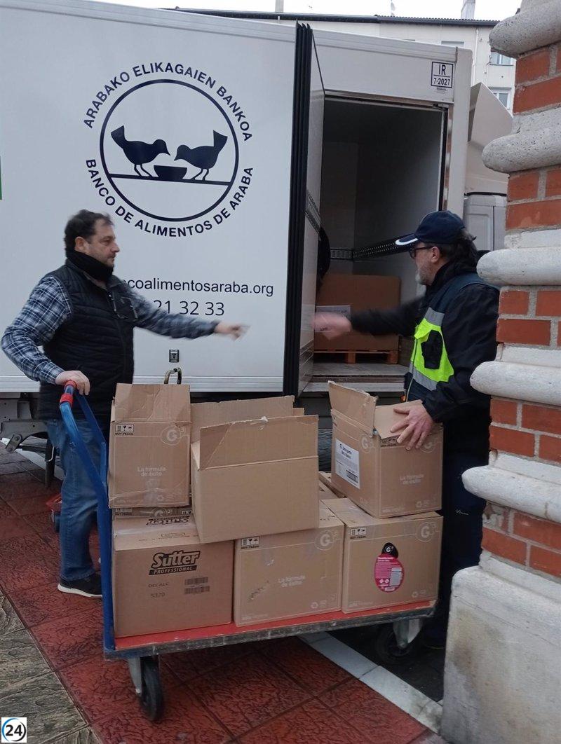 Éxito abrumador en la campaña solidaria de Judimendi: 167 kilos aportados para el Banco de Alimentos de Vitoria