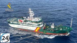 El buque Río Miño de la Guardia Civil abre sus puertas en Getxo hoy.