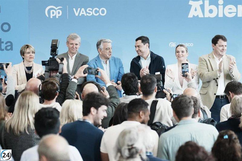 Líderes del PP advierten a los vascos sobre votar a PNV, PSE y Bildu por temor a hipotecar su futuro
