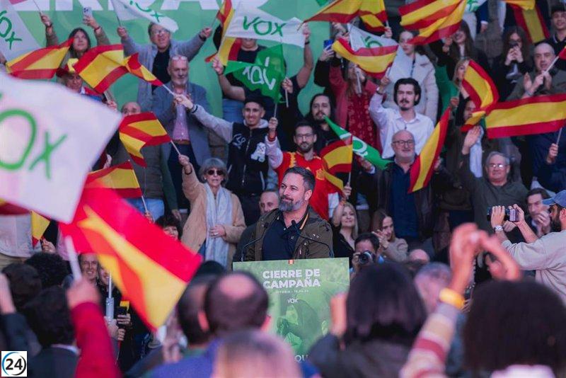Vox insta a votar por la defensa de la unidad nacional y la identidad vasca ante la supuesta debilidad de PSOE y PP.