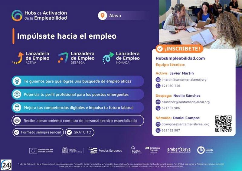 La Diputación extiende la inscripción para las 'Lanzaderas de Empleo de Álava' hasta el 18 de noviembre.
