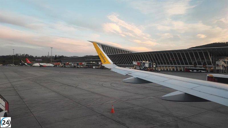 Bilbao registra un récord histórico con 482.219 pasajeros en noviembre, un 6,6% más que el año pasado.