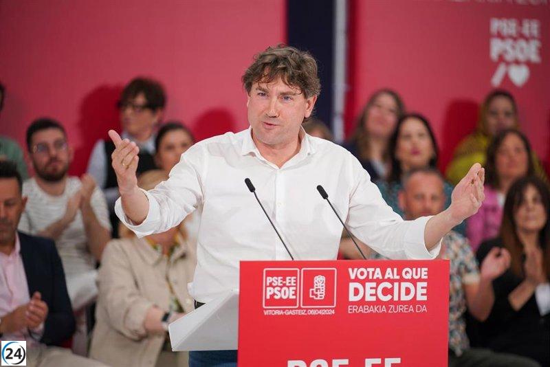 Andueza descarta negociaciones con EH Bildu antes del 20 y afirma que el SMI se discute en el diálogo social.