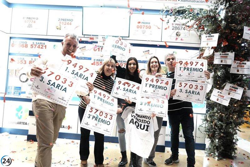 Bilbao lidera la lista de ganadores del Primer Premio de la Lotería de 'El Niño' con 19 ocasiones, seguido por San Sebastián con 9 y Vitoria con una.