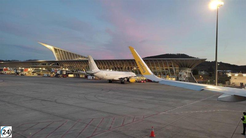 Cuatro vuelos a Bilbao redirigidos por intensas ráfagas de viento.