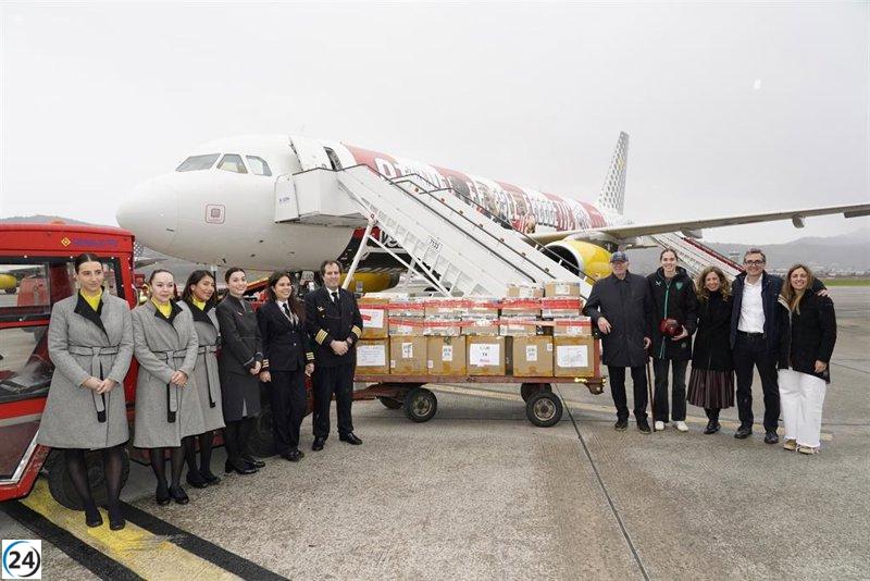 El Athletic Dona Más de 200 Kilos de Equipamiento Deportivo a la Comunidad Valenciana en un Acto Solidario.