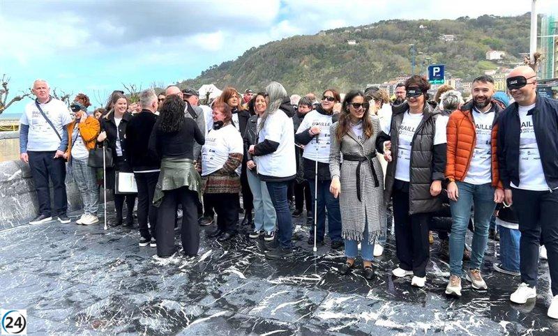 La Carrera de Cascabeles en San Sebastián: un reconocimiento a la realidad de las personas ciegas y sordociegas.