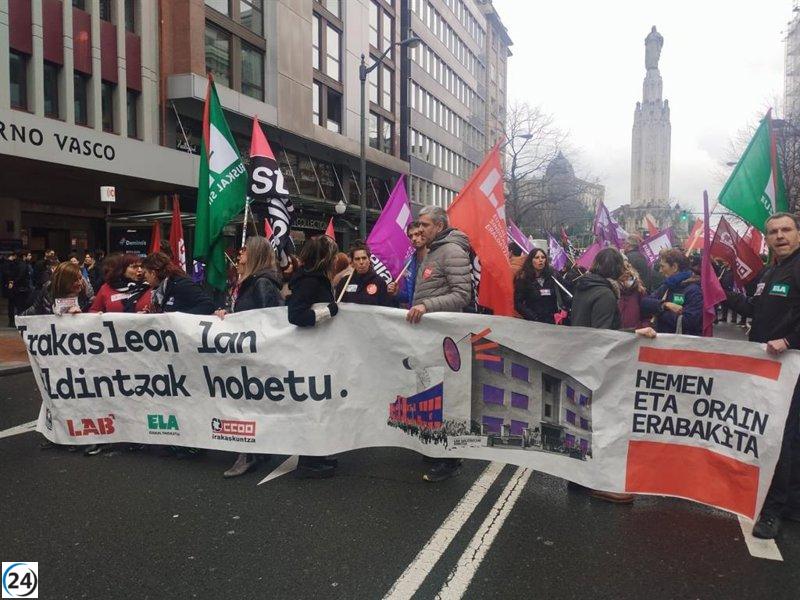 Sindicatos docentes en alerta: Steilas, LAB, ELA y CCOO preparan nuevas protestas por la educación pública.