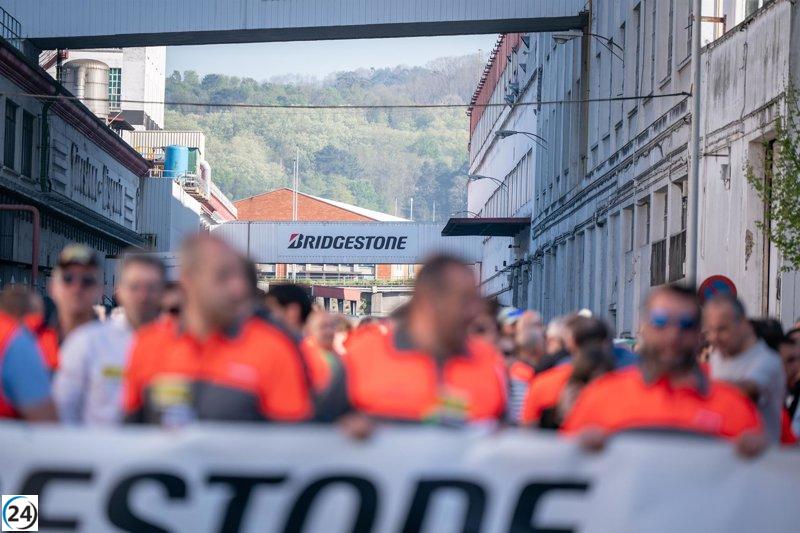 Empleados de Bridgestone Basauri detienen la producción y planifican cuatro nuevas huelgas.