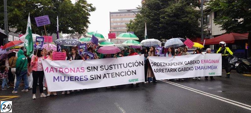 Satse alerta sobre la persistente escasez de personal en el servicio de matronas de Osakidetza.