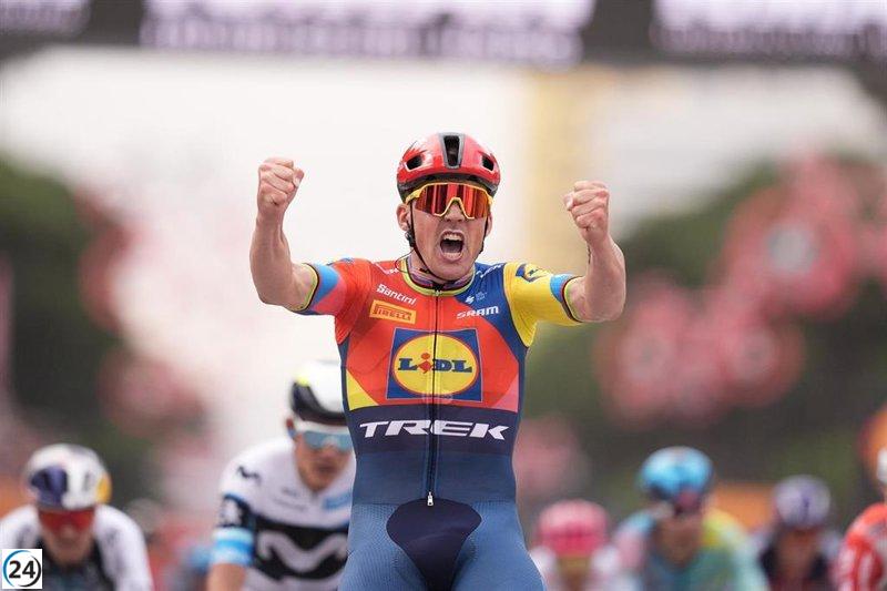 Mikel Landa se retira del Giro tras un accidente; Mads Pedersen permanece al mando.