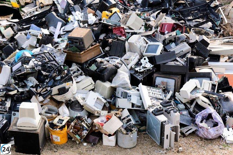 Euskadi gestiona más de 4.200 toneladas de residuos electrónicos en 2024.