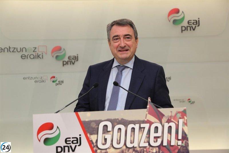 Esteban (PNV) urge al Gobierno de Sánchez a completar la cesión de la gestión económica de la Seguridad Social.