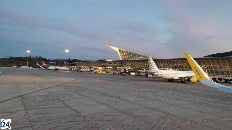 Récord histórico en el aeropuerto de Bilbao: más de 681.000 viajeros en mayo.