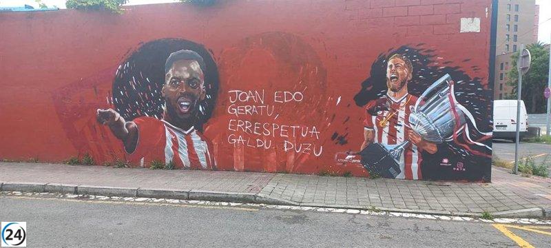 Desconocidos destruyen mural de los hermanos Williams en Lutxana, Barakaldo, eliminando el retrato de Nico.