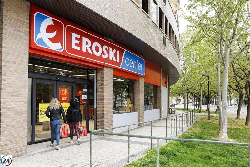Eroski reporta un aumento del 38% en su beneficio neto, alcanzando 13,2 millones en el primer trimestre.