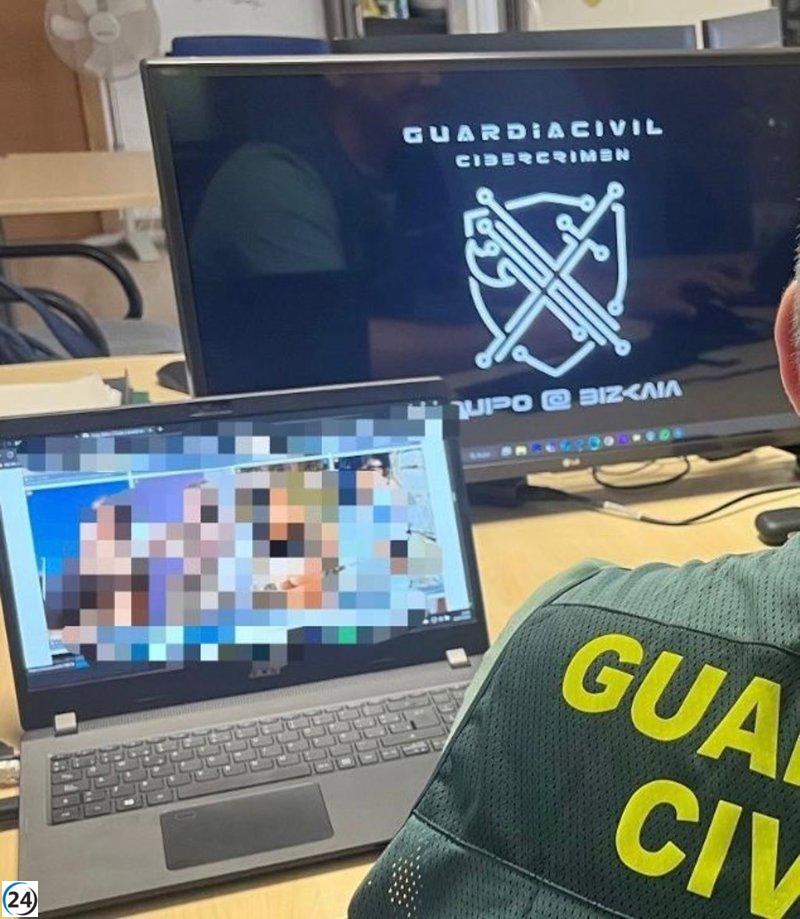 Desmantelan red de extorsión sexual en línea con víctimas en Bizkaia y cinco provincias más.
