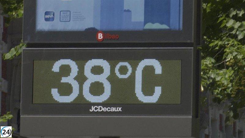 Zambrana alcanza casi los 38 grados, estableciendo un nuevo récord de calor en Euskadi.
