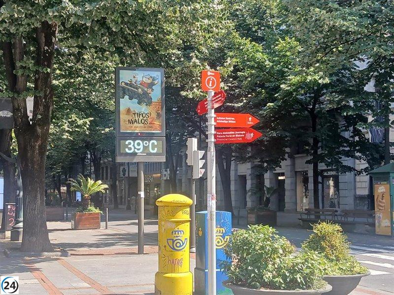 Euskadi registra temperaturas récord que superan los 35 grados en múltiples localidades.