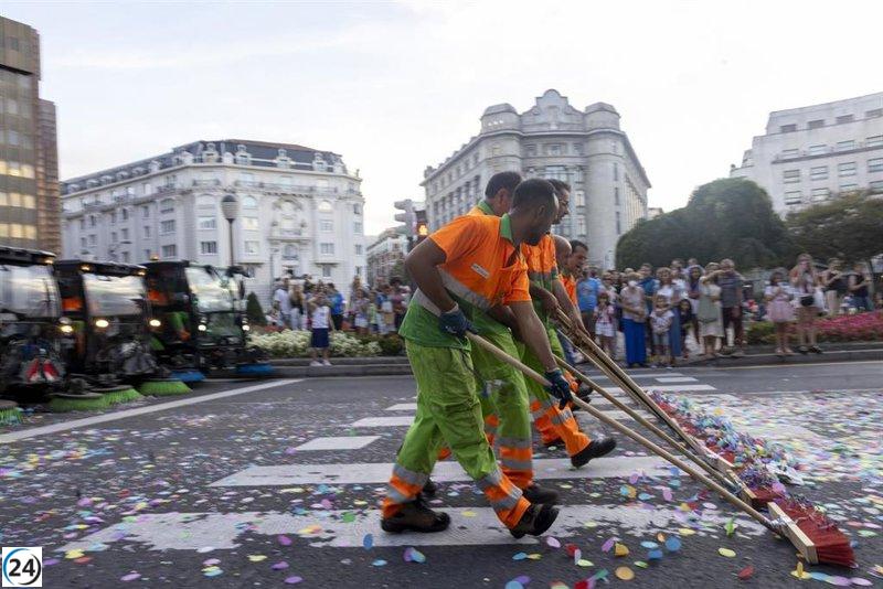 Aste Nagusia en Bilbao contará con un equipo de 650 personas y 120 vehículos dedicados a la limpieza y gestión de residuos.