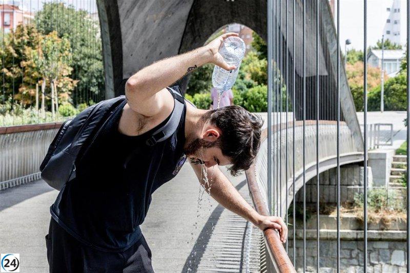 Laudio registra récord de calor en Euskadi con 44 grados.