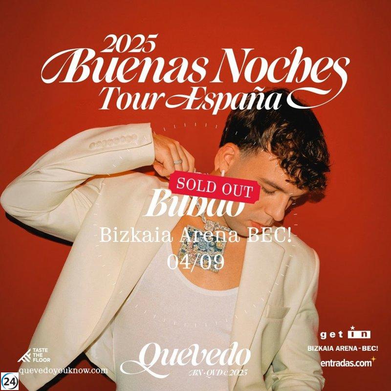 Quevedo se presentará en Bilbao el 4 de septiembre como parte de su gira