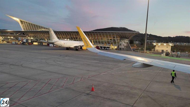 Los aeropuertos del País Vasco ofrecen 484 vuelos en el fin de semana de regreso.