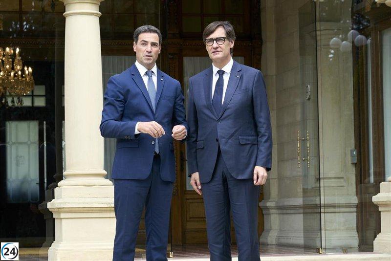 Pradales e Illa renuevan su promesa de promover el uso del euskera y el catalán en Bruselas.