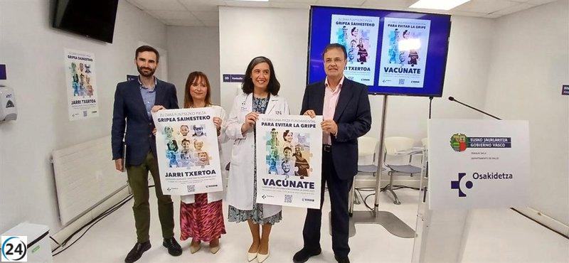 Osakidetza inicia el lunes la vacunación antigripal para mayores de 60 y grupos vulnerables, con el refuerzo de 200 enfermeras.