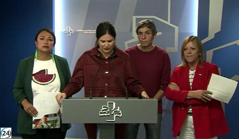 La mayoría del Parlamento Vasco respalda la Flotilla y denuncia las acciones de Israel en Gaza, excepto PP y Vox.