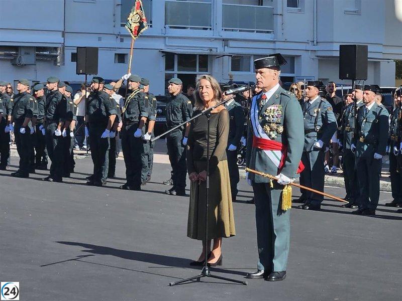 Garmendia resalta el papel de la Guardia Civil en la edificación de una Euskadi y España más democráticas y pacíficas.