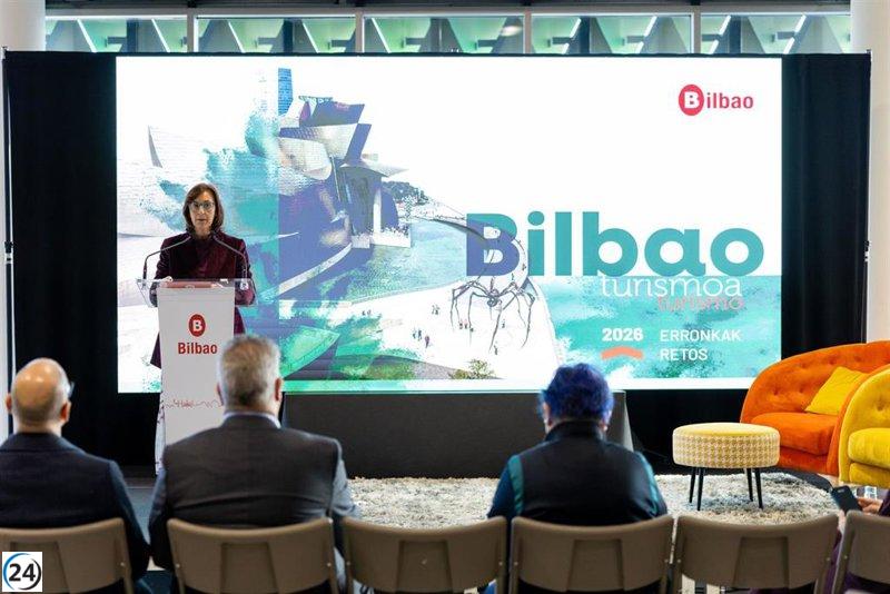 Bilbao experimenta un notable crecimiento turístico en 2025: 1,4 millones de visitantes y 2,7 millones de noches de alojamiento.