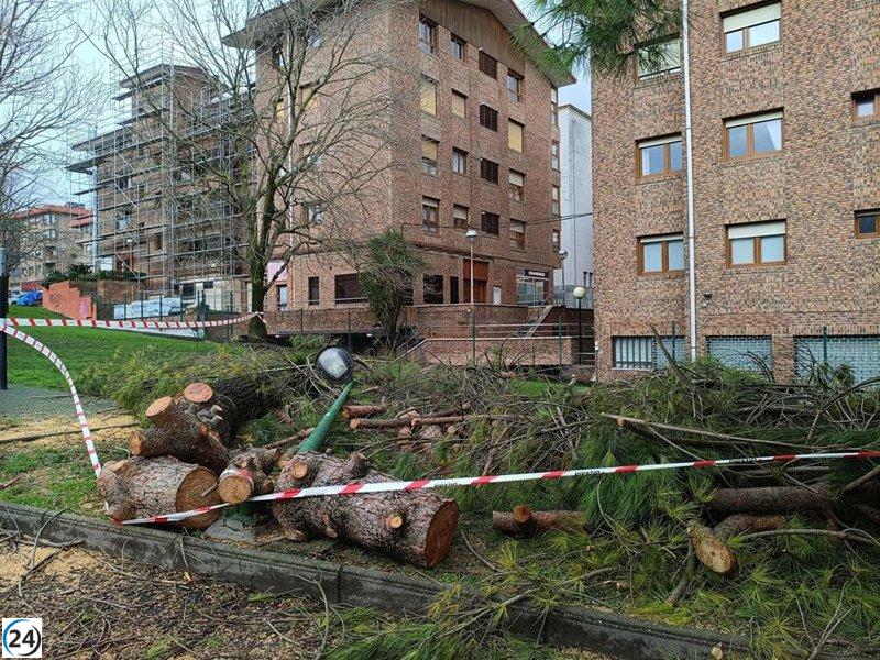 Punta Galea y Urkiola enfrentan vientos de hasta 115 km/h y lluvias intensas de más de 60 l/m2.