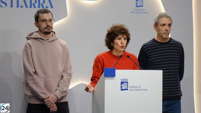 EH Bildu de San Sebastián exige a Insausti que revoque su decisión de hacer público el origen de los detenidos.