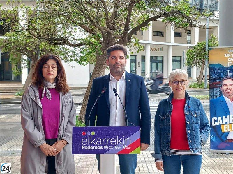 Elkarrekin Podemos aboga por un sistema público de cuidados frente al modelo privatizador.