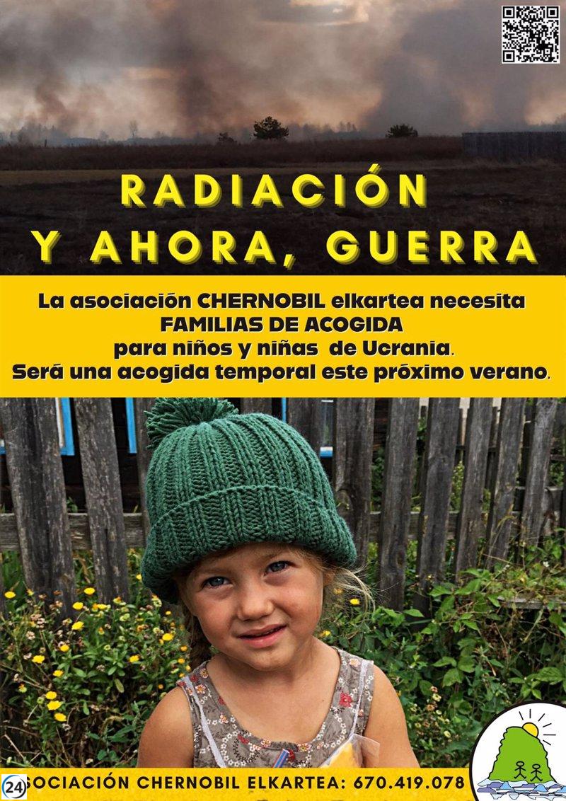 Chernobil Elkartea busca hogares temporales para niños afectados por la guerra en Ucrania.