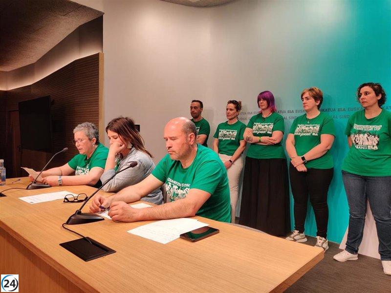 ELA anuncia huelgas en residencias de Bizkaia del 10 al 25 de mayo por convenio.