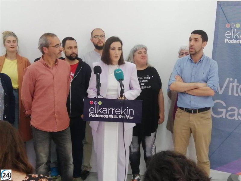 Elkarrekin Podemos rechaza acuerdo con PNV por similitud con PP.
