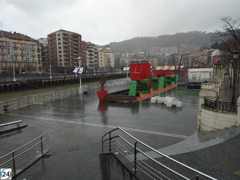 Euskadi activa aviso amarillo por lluvias intensas el sábado.