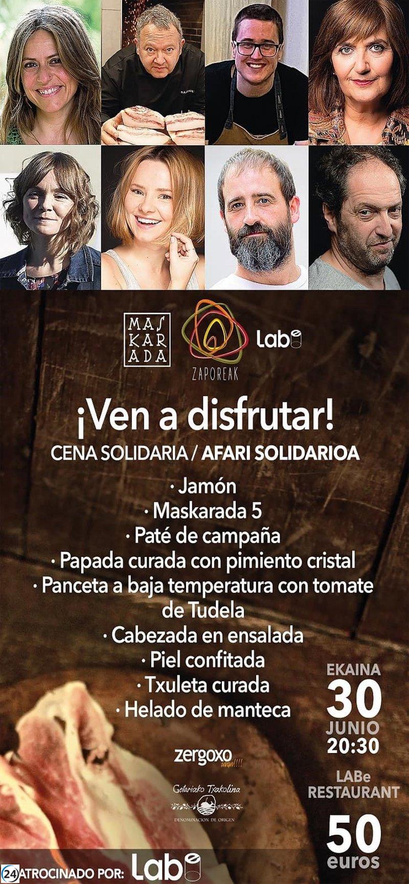 Actores progresistas de Euskadi: Itziar Ituño y Josean Bengoetxea, ayudarán en la cena solidaria de Zaporeak en San Sebastián.
