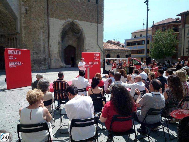 Iceta alerta sobre el peligro de PP y Vox para la convivencia, el progreso y España.