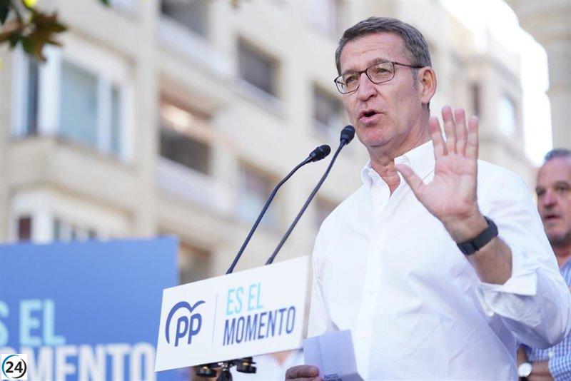 Feijóo afirma que el PP es la solución frente a un inoperante PNV ante el