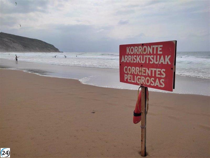 Se prohíbe uso de baños en ocho playas vascas