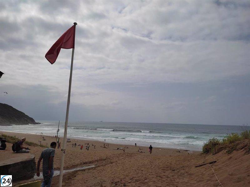 Ocho playas vizcaínas son la excepción ante la bandera roja