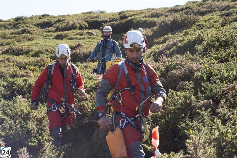 Organizaciones de Euskadi se preparan para un simulacro de rescate en la sierra de Arkamo.