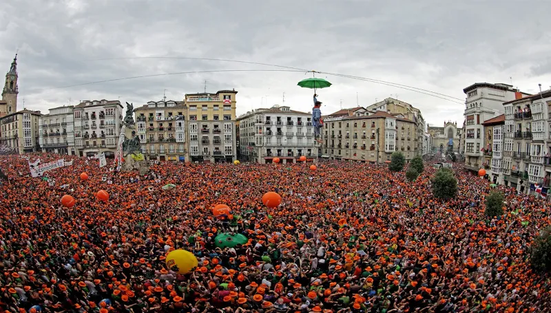 La fiesta de La Blanca en Vitoria-Gasteiz