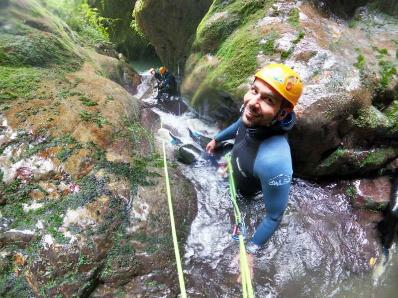 Barranquismo en el río Deba