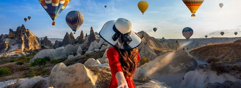 Descubre hermosas vistas desde el aire en globo aerostático
