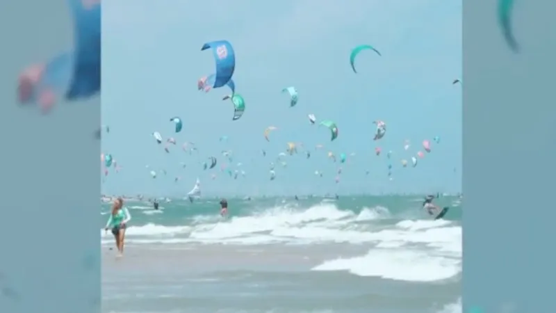 Un día emocionante de kitesurf en Laida